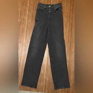 Levi's RibcageStraight Leg black Women's Jeans